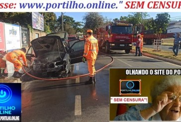 🚑😨🚨🚓🚒🚑🚓 SEGUNDA FEIRA COMEÇA QUENTE!!!!! Carro pega fogo 🔥🔥🔥🔥 em movimento, na Avenida João Alves em frente ao fórum.