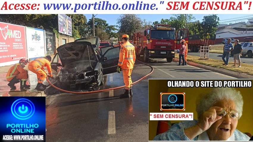 🚑😨🚨🚓🚒🚑🚓 SEGUNDA FEIRA COMEÇA QUENTE!!!!! Carro pega fogo 🔥🔥🔥🔥 em movimento, na Avenida João Alves em frente ao fórum.