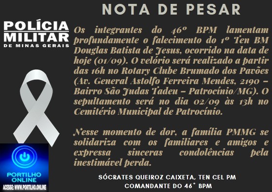 👉🚒⚰😭😔😪🕯🙌🙏⚰🚒😔😭ATUALIZAÇÃO DO VELÓRIO. O sepultamento será no dia 02/09 às 13h no Cemitério Municipal de Patrocínio