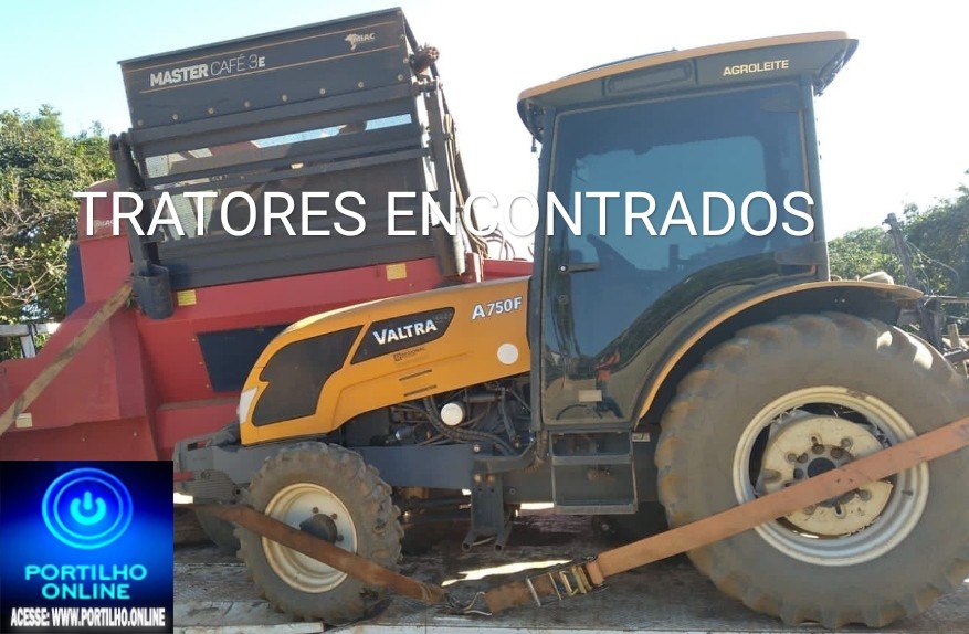 👉🔎🚓🚔🚨👍👊🙌🙏OS DOIS 🚜🚜TRATORES 🚜🚜QUE FORAM ROUBADOS  FORAM ENCONTRATOS POR POPULARES PRÓXIMO A BORRACHARIA NA BR-365.