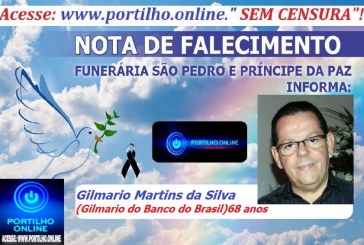 👉 LUTO!!! ⚰🕯😔😪⚰🕯😪👉😱😭😪⚰🕯😪 NOTA DE FALECIMENTO…Faleceu hoje em Patrocínio Gilmario Martins da Silva (Gilmario do Banco do Brasil) Com 68 anos de idade. … A FUNERÁRIA SÃO PEDRO E VELÓRIO PRÍNCIPE DA PAZ”