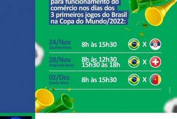 👉😮🧐📢😳✍⏱⏲⏰🕰🎛SUGESTÃO DE FUNCIONAMENTO DO COMÉRCIO NOS TRÊS PRIMEIROS JOGOS DA COPA