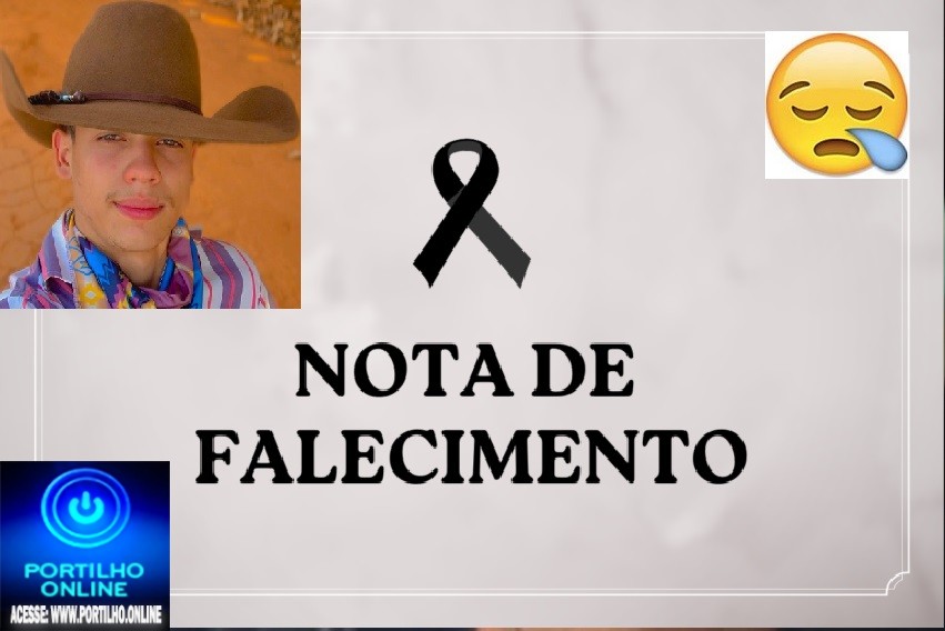 😪LUTO!!! 👉😱😭😪⚰🕯😪NOTA DE FALECIMENTO… FALECEU…Luis Philippe Caixeta de Souza. (  19 anos Conhecido como PH ). … FUNERÁRIA SANTA TEREZINHA.