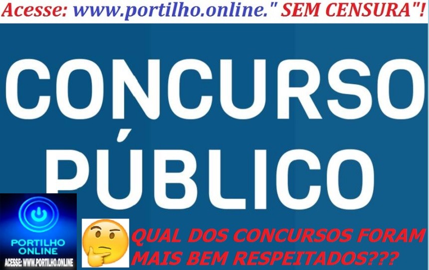 👉📢⚖✍🙄🤔🧐⁉🔍😱👀´CONCURSO DO DR. LUCAS E DO DEIRÓ’??? QUAL DOS CONCURSOS FORAM MAIS BEM RESPEITADOS??? DR. LUCAS O DA ATUAL ADMINISTRAÇÃO?!?!?