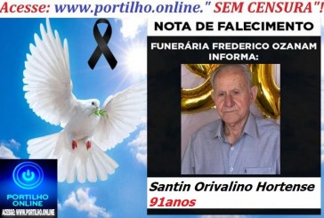 👉👉⚰😪LUTO!!! 👉😱😭😪⚰🕯😪NOTA DE FALECIMENTO… FALECEU… Santin Orivalino Hortense  91anos … FUNERÁRIA FREDERICO OZANAM INFORMA…