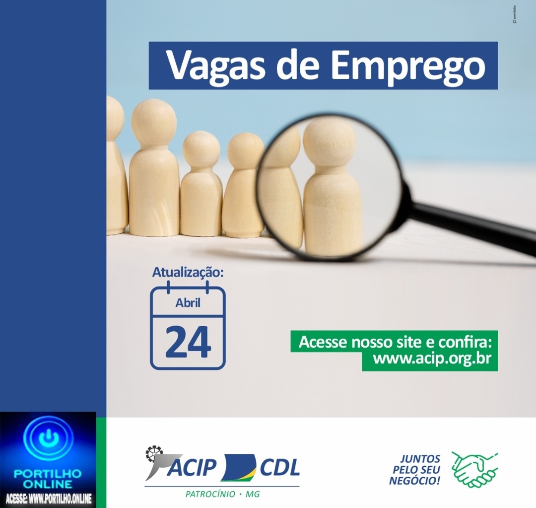 ACIP E CDL INFORMA…👉📢✍👍🚧🛠⚒🔨⛏🔧🔩⚙VAGAS