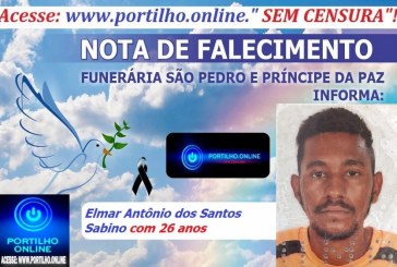 👉 LUTO!!! ⚰🕯😔😪⚰🕯😪👉😱😭😪⚰🕯😪 NOTA DE FALECIMENTO …Faleceu hoje em Patrocínio Elmar Antônio dos Santos Sabino com 26 anos … A FUNERÁRIA SÃO PEDRO E VELÓRIO PRÍNCIPE DA PAZ INFORMA…