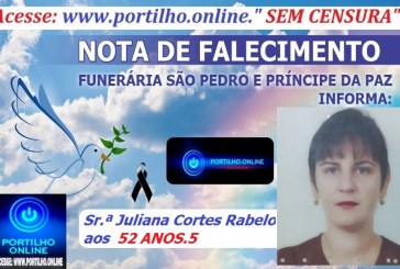 👉 LUTO!!! MORREU ATROPELADA!  ⚰🕯😔🎥👀😪⚰🕯😪👉😱😭😪⚰🕯😪 NOTA DE FALECIMENTO … Faleceu em Patrocínio-MG a Sr.ª Juliana Cortes Rabelo aos 52 anos.… A FUNERÁRIA SÃO PEDRO E VELÓRIO PRÍNCIPE DA PAZ INFORMA…