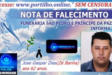 👉 LUTO!!! ⚰🕯😔😪⚰🕯😪👉😱😭😪⚰🕯😪 NOTA DE FALECIMENTO …Faleceu em Patrocínio-MG o Sr.º Jose Gaspar Dias(Zé Banha) aos 62 anos.… A FUNERÁRIA SÃO PEDRO E VELÓRIO PRÍNCIPE DA PAZ INFORMA…