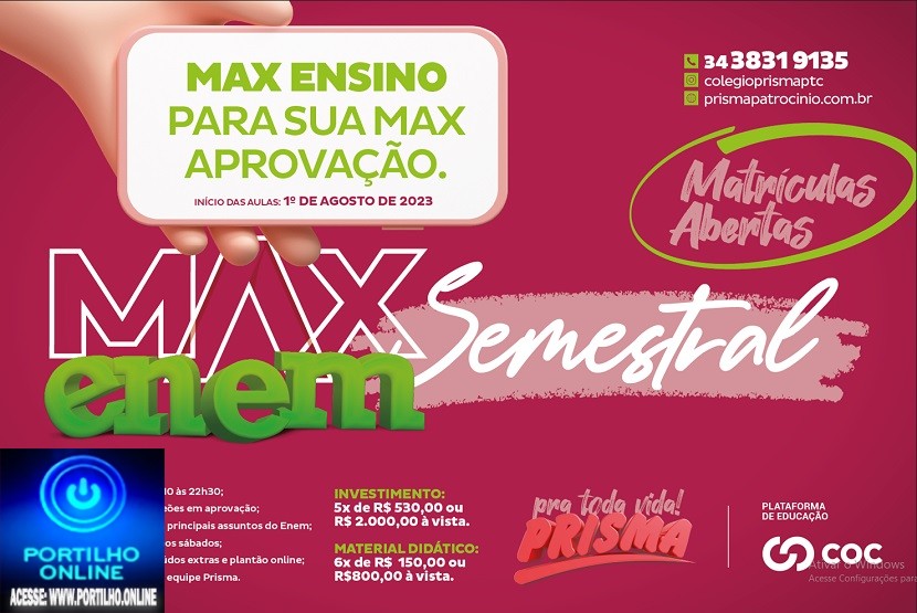 👉📢✍👏👍🖊📌🖇🚀🚀🚀MaxEnem Semestral Prisma. Max ensino para o Enem e os vestibulares mais concorridos.