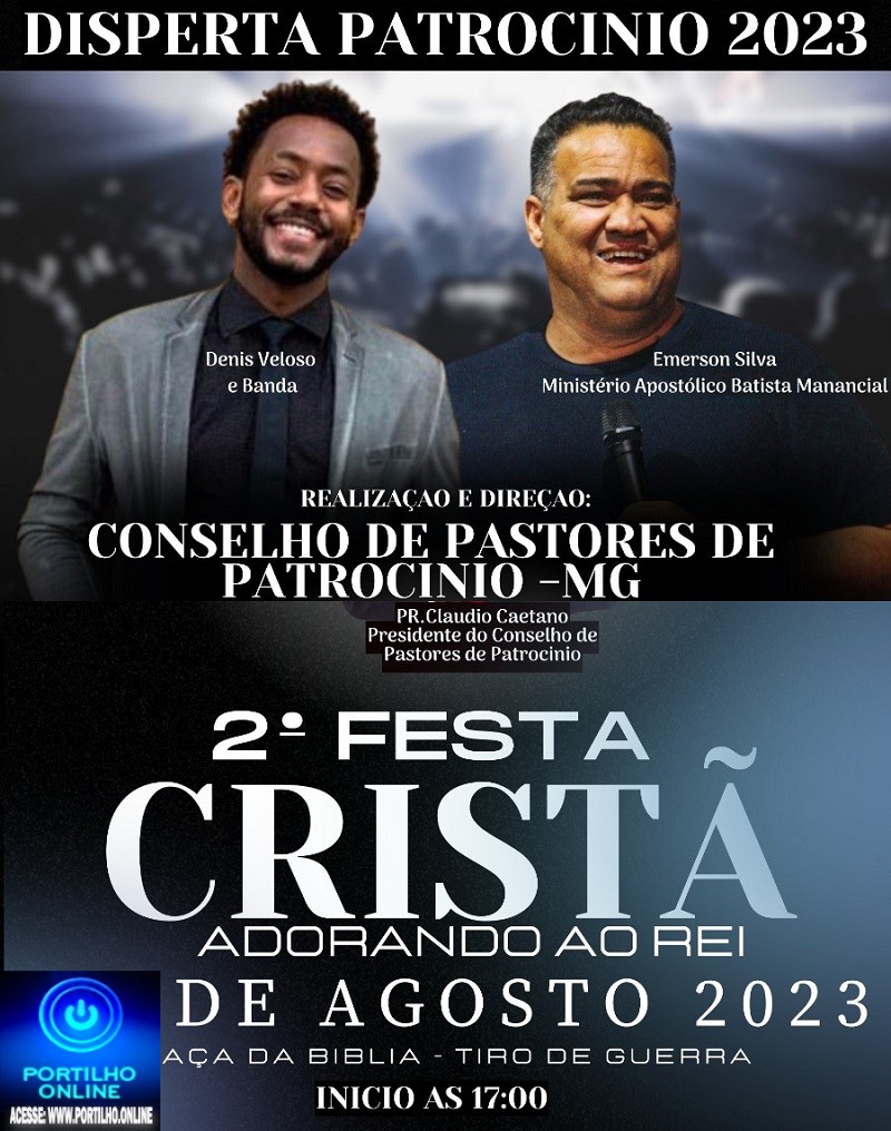 👉✍👁📢👍👏🙏👏🙌🙌 SEGUNDA FESTA CRISTÃ DIA, 18/08/2023 NA PRAÇA DO TIRO DE GUERRA!