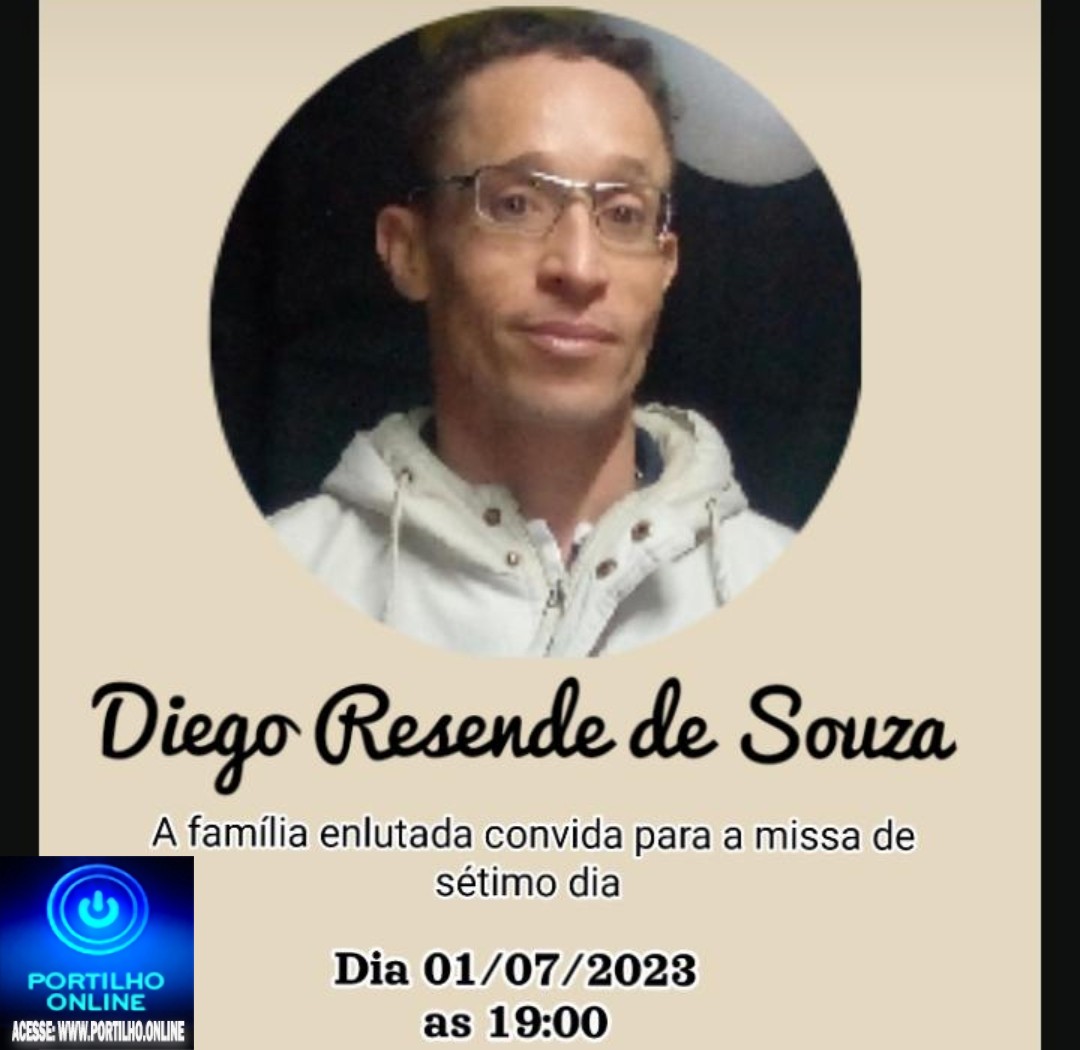 MISSA DE 7 (sétimo)👉🙌😪⚰🕯🙏Missa de sétimo dia! A família de Diego Resende de Souza, agradece agradece sensibilizada as manifestações de pesar recebidas …