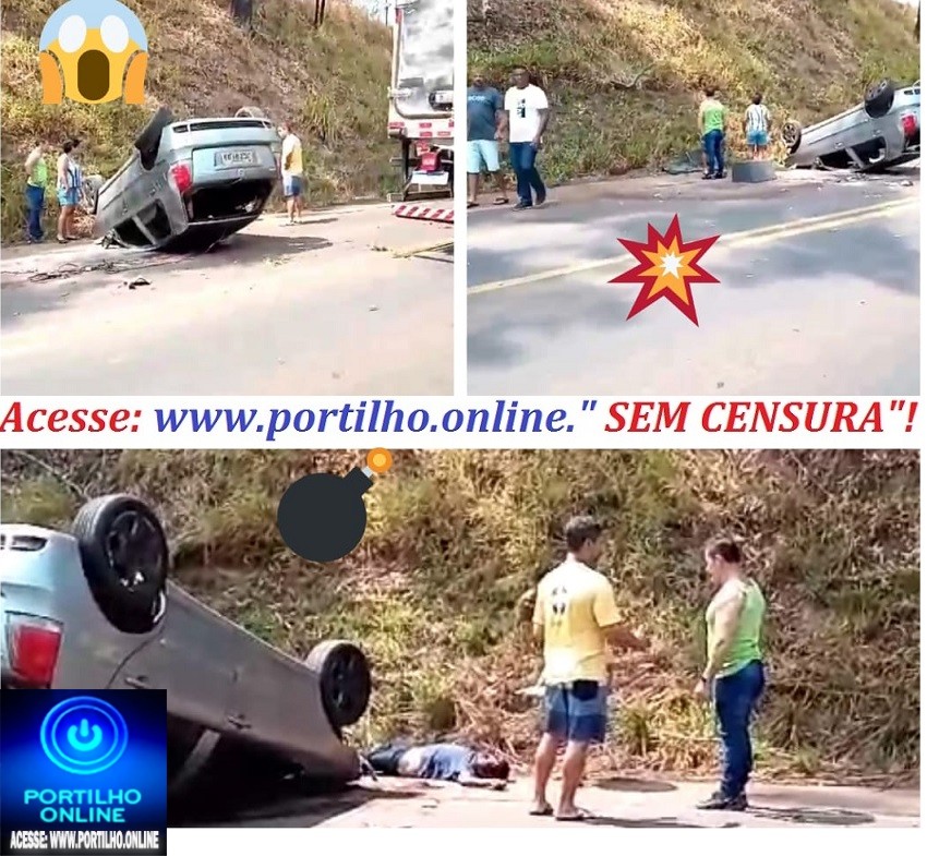 👉ASSISTA AO VÍDEO… 🧐📢🚨🚓🚑😮😱ACIDENTE GRAVÍSSIMO NA MG- 230, PRÓXIMO AO TREVO DA BR-365. CARRO FICOU COM AS 4 RODAS PARA AR!!!!