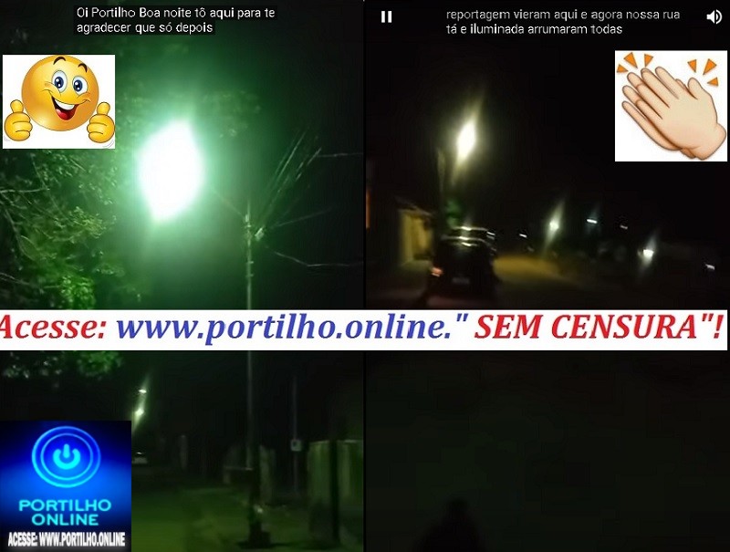 👉📢🙌🤛👏🤜🕯💡🔦💡DEU A ’LUZ”!!! Após ser postado aqui neste site “ marrento” moradores gradecem pela iluminação pública.