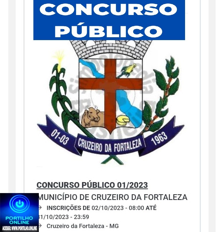 👉📢✍👍👏⚖🕵🔍🤝🙏👏👏INSCRIÇÕES ABERTAS PARA O – CONCURSO PREFEITURA MUNICIPAL DE CRUZEIRO DA FORTALEZA