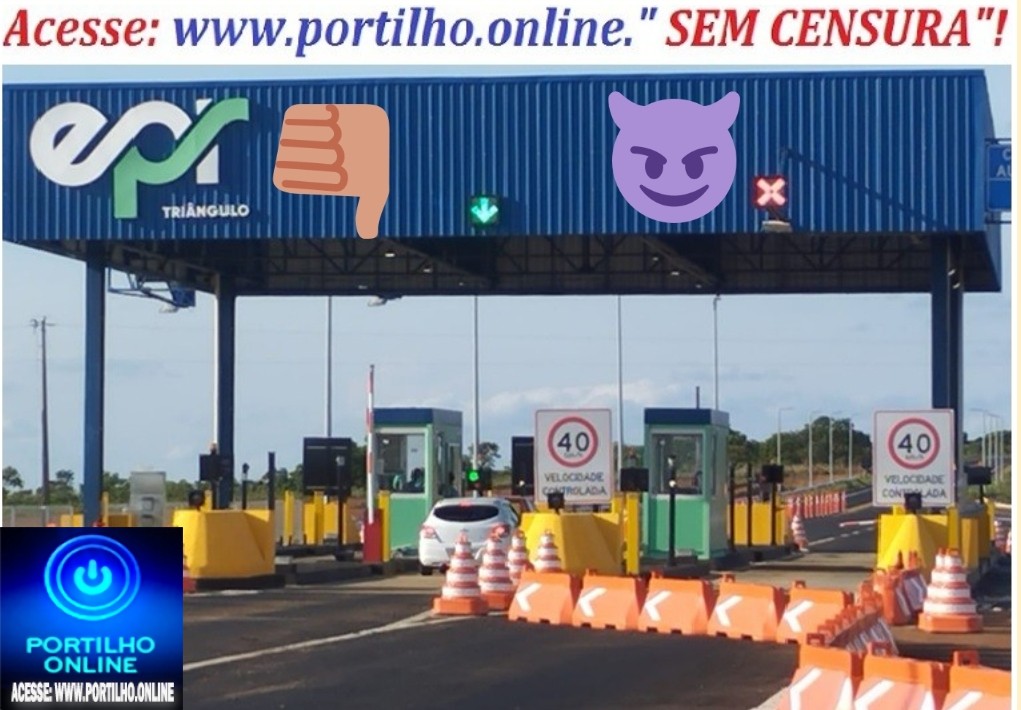 👉📢👹😱🔍🚧🚦🧐🤡💰💸👎👁🤡Portillho, Mais uma da EMPRESA EPR TRIÂNGULO CONCESSIONÁRIA pedágio entre Patrocínio e Uberlândia. Uma maquininha de cartão para as duas cabines…