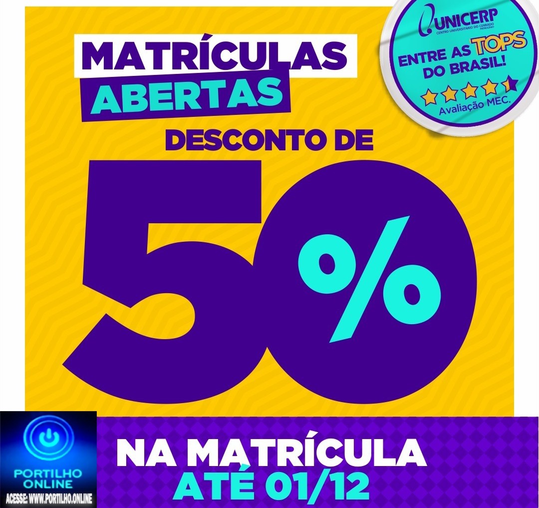 👉👀✍👉👏🙌🤝👍🤙🔝🔜🔎🖊📐📏📌📍UNICERP INFORMA… MATRÍCULAS ABERTAS COM 50%DE DESCONTO!!!