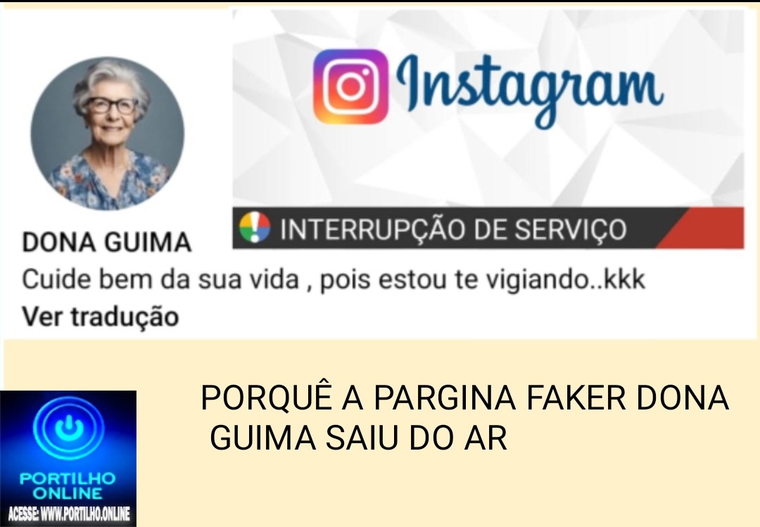 👉⚖🚨👹👀🚔💥👿✍👁🖥⌨💻📲Por que a página Faker “DONA GUIMA” saiu do ar?