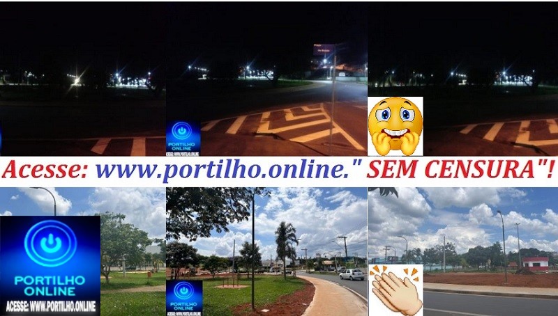 👉📢🔍🕵👊👀✍💡🔌🔦Bom dia Portilho, peço gentileza verificar até quando essa rotatória do bairro Morada Nova vai ficar no escuro.