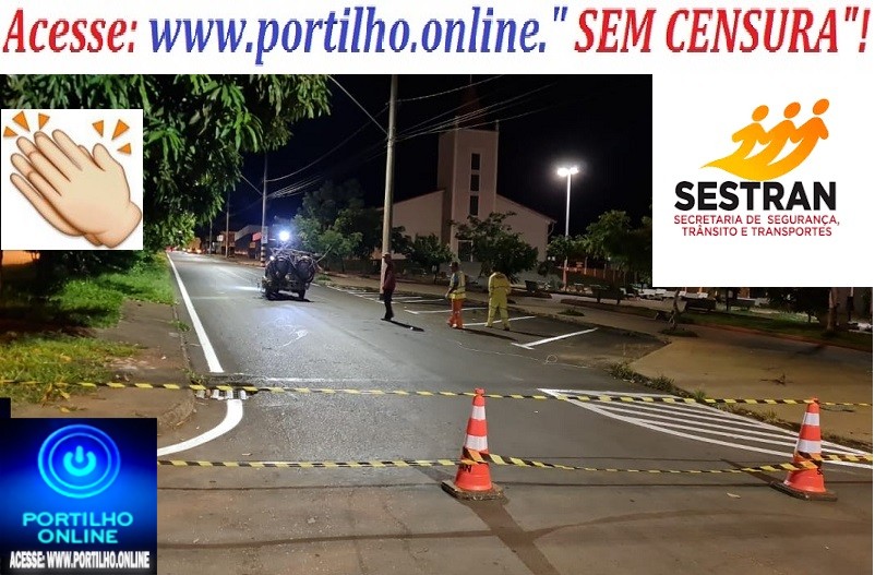 👉👏👍🙌✍🚀👊👍🙌🚦🛑🚧🚏SESTRAN ATENDE AOS PEDIDOS.”Portilho,  as sinalização do nosso bairro tá tda apagada lembrando q nosso prefeito pode nos dar uma atenção aí.