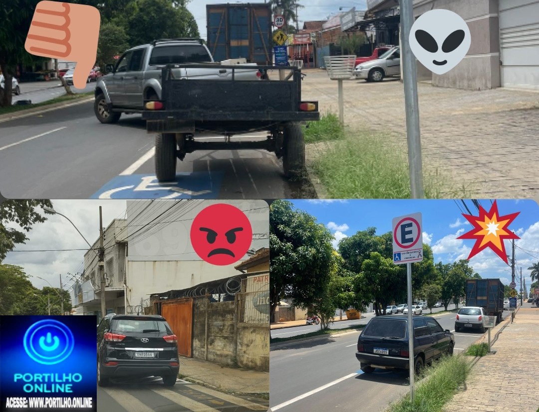 👉📢🕵🔎🚦🚧🙄🛑CIDADE SEM LEIS!!!  “Boa noite Portilho ajuda nós aí divulga  Avenida Marciano Pires  As pessoa não respeita a Vaga de deficiente está trazendo muito transtorno