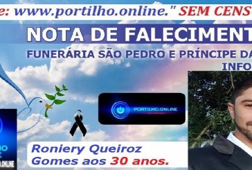 LUTO!!!🕯 ( Vitima de acidente de moto)😪👉😱😭😪⚰🕯😪 NOTA DE FALECIMENTO … Faleceu hoje em Patrocinio O JOVEM Roniery Queiroz Gomes aos 30 anos. .… A FUNERÁRIA SÃO PEDRO E VELÓRIO PRÍNCIPE DA PAZ INFORMA”