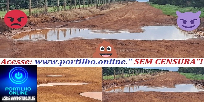 📢👉😠😡🚨🚜🤡🤔👎👎👎👊VERGONHA!!!Portilho boa noite Tem como vc fazer uma matéria sobre a vergonhosa estrada Chapadão de ferro