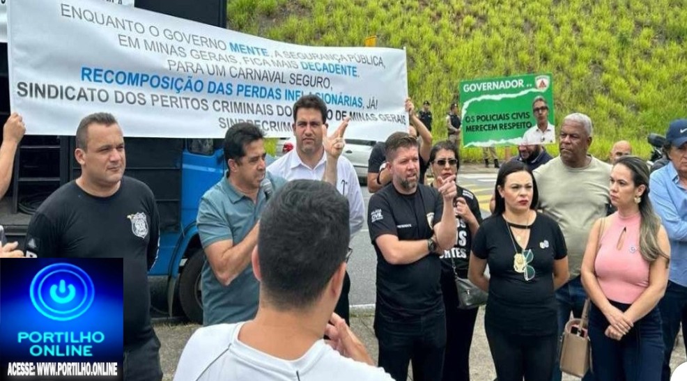 👉✍👍👏👏👏👏🔛👀🚓🚔⚖🧐🔎🕵🚨 POLÍCIA CIVIL DE MINAS GERAIS  Sindpol para trânsito na MG-010 em protesto por recomposição salarial