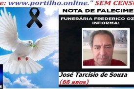 👉 ⚰🕯😔😪⚰🕯😪👉😱😭 😪⚰🕯😪 NOTA DE FALECIMENTO… O Sr: José Tarcísio de Souza (66 anos) … FUNERÁRIA FREDERICO OZANAM INFORMA…