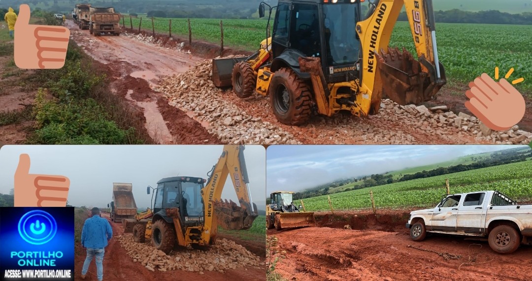 👉📢👊🤝👍🚜👏🚜👏🚜👏👏As equipes de plantão da secretaria de obras estão garrados