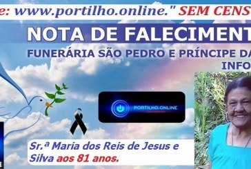 😪👉😱😭😪⚰🕯😪 NOTA DE FALECIMENTO … Faleceu em Patrocínio-MG a Sr.ª Maria dos Reis de Jesus e Silva aos 81 anos.… A FUNERÁRIA SÃO PEDRO E VELÓRIO PRÍNCIPE DA PAZ INFORMA