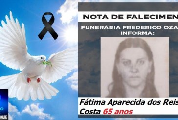 👉⚰🕯😔😪⚰🕯😪👉😱😭 😪⚰🕯😪 NOTA DE FALECIMENTO… Sr. Fátima Aparecida dos Reis Costa  65 anos… FREDERICO OZANAM INFORMA…