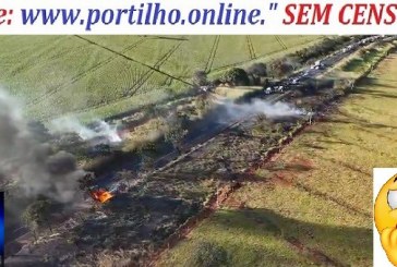 👉VÍDEO…📢🚨🚒🚑🚓🚔🚨🚓Imagens do acidente que travou a BR-365. Caravana da segurança pública de Patos de Minas a Uberlândia ficou retida.