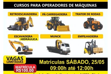 👉👍📢✍👏🤝🚜🚜🚜QUER SER OPERADOR? MATRÍCULAS ABERTAS