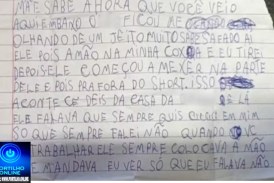 👉😡🚨⚖👿👊🚓🚔👹😪🚑Padrasto esperava mulher sair para abusar de menina que escreveu carta