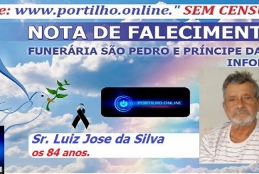 👉📢😪👉😱😭😪⚰🕯😪 NOTA DE FALECIMENTO … Faleceu em Patrocínio-MG o Sr. Luiz Jose da Silva aos 84 anos…. A  FUNERÁRIA SAO PEDRO E PRÍNCIPE DA 🕊PAZ🕊 🕊 INFORMA.