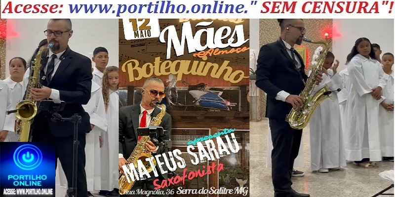 📢👏✍🎤🎼🎷🎷🎷🎷👏🏆🎖Mateus Sarau, músico de Serra do Salitre que brilha!!! É filho de Maria Ângela e Claudir de Souza , pais muito orgulhosos de seu filho.