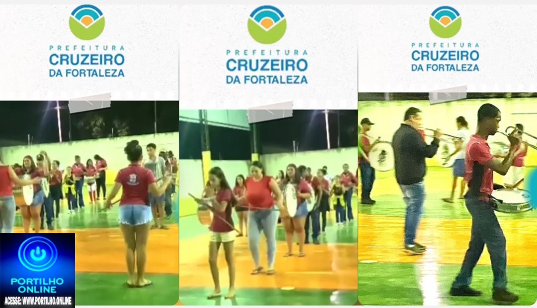 👉👍🤝👏🥁🥇🏆🎼Fanfarra Municipal realizou um animado ensaio na Escola Municipal Major Custódio Pereira, em Cruzeiro da Fortaleza