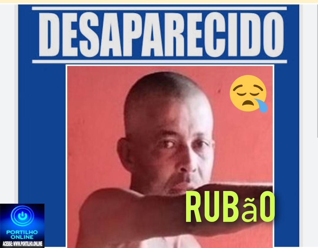 👉📢🚓🚔🚨✍❓🤔😔🚒🚑🚓🚨DESAPARECIDO!!! Valdson de Oliveira Castro, ( vulgo Rubão) 44 anos