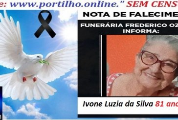 👉⚰🕯😔😪⚰🕯😪👉😱😭 😪⚰🕯😪 NOTA DE FALECIMENTO…. Faleceu a Sra. Ivone Luzia da Silva 81 anos … FREDERICO OZANAM INFORMA…