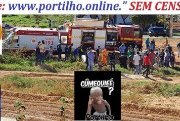 👉🚫🚔🚓😱🚒🚑🚨👉🏻➡️🩻 Veículo desgovernado pelo ” tocador” descontrolado “vinha vindo” do bairro jardim das Oliveira e caiu dentro do Rêgo do Dr. Lucas.