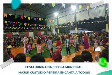 📢👉✍👏👍🎹🥁🎼🎤🎉🌽🕺💃Festa Junina na Escola Municipal Major Custódio Pereira Encanta a Todos!