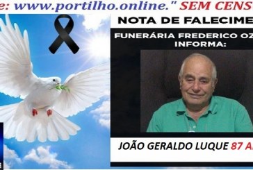 👉⚰🕯😔😪⚰🕯😪👉😱😭 😪⚰🕯😪 NOTA DE FALECIMENTO…. Faleceu o Sr. JOÃO GERALDO LUQUE 87 ANOS… FREDERICO OZANAM INFORMA…