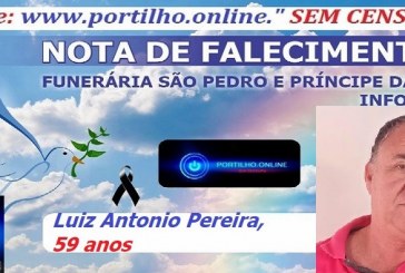 LUTO👉⚰😔🕯😪😭FUNERÁRIA SAO PEDRO E PRÍNCIPE DA PAZ INFORMA… NOTA DE FALECIMENTO E CONVITE.  Faleceu em Patos de Minas mg Sr LUIZ ANTÔNIO PEREIRA com 59 anos