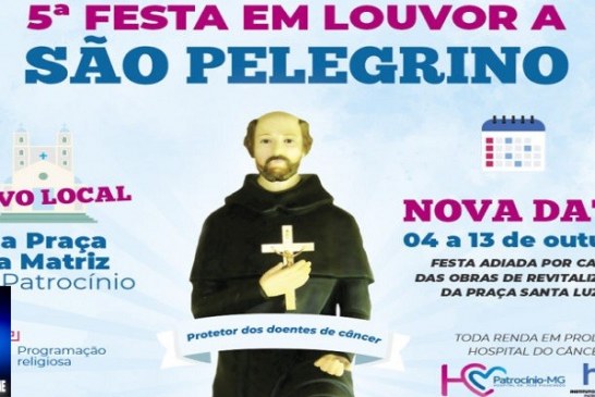 👉🙌🎉🎊🎹👏👍🙏Barraquinha de São Pelegrino em prol do HC Patrocínio vai acontecer na Praça da Matriz de 4 e 13 de outubro