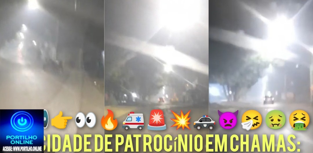 📢👉👀🔥🚑🚨💥🚓👿🤧🤢🤮Cidade de Patrocínio em Chamas: Fumaça e Fuligem Tomam Conta🌪💨🔥🌬