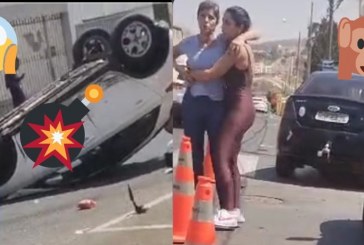 👉 Vídeo…💥🚨🚑🚓🚔🚒😱📢TROMBOSE!!! A tocadora do carro branco ficou com as 4 ” rodeiras pra cima”