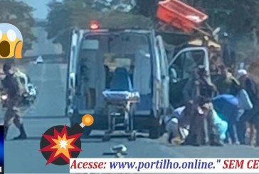 👉 Atualizando…📢🚨👀🚓😱🕵🚒🚑🚨ELA estava fazendo caminhada 🥾 NA BR- 365 e o  🚛 🚚 atingiu a vítima de lasca .