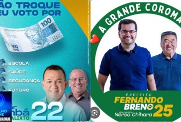 👉👀📢👊❓🤔✍⚖🤝Coromandel: Eleições municipais acirradas entre Osmar 🦨 🦡 e Fernando Breno