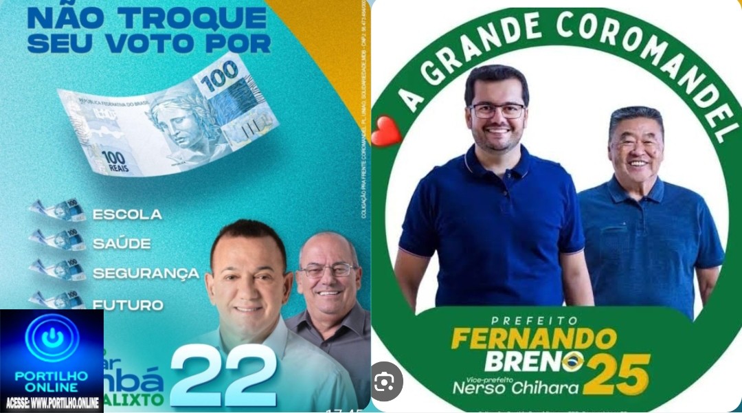 👉👀📢👊❓🤔✍⚖🤝Coromandel: Eleições municipais acirradas entre Osmar 🦨 🦡 e Fernando Breno